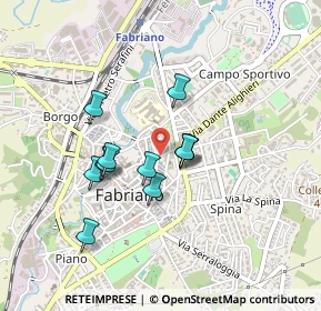 Mappa Via del Cordaro, 60044 Fabriano AN, Italia (0.355)