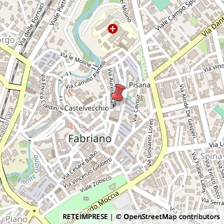 Mappa Via Aurelio Saffi, 4, 60044 Fabriano, Ancona (Marche)
