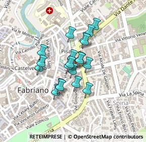 Mappa Via Oreste Marcoaldi, 60044 Fabriano AN, Italia (0.1555)