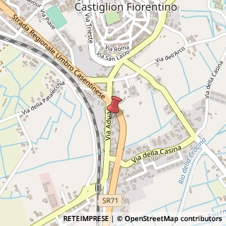 Mappa Via Adua, 82, 52043 Castiglion Fiorentino, Arezzo (Toscana)