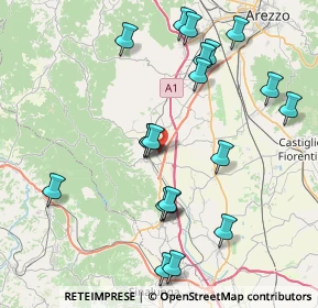 Mappa 52048 Monte San Savino AR, Italia (8.8795)