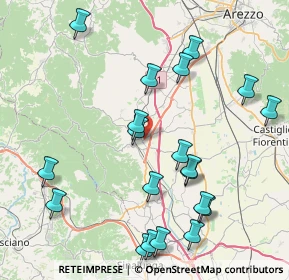 Mappa 52048 Monte San Savino AR, Italia (9.5745)