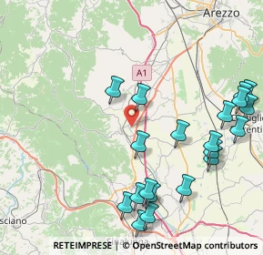 Mappa 52048 Monte San Savino AR, Italia (10.1675)