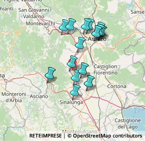 Mappa 52048 Monte San Savino AR, Italia (12.723)