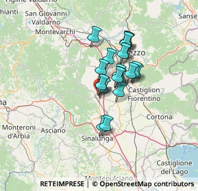 Mappa 52048 Monte San Savino AR, Italia (9.3185)