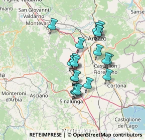 Mappa 52048 Monte San Savino AR, Italia (11.51211)