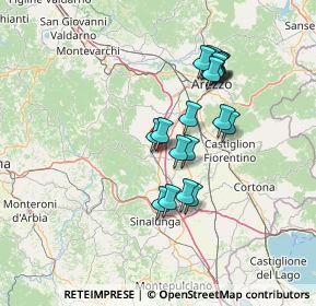 Mappa 52048 Monte San Savino AR, Italia (12.696)