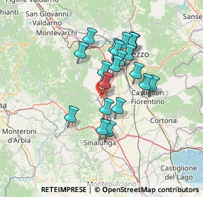 Mappa 52048 Monte San Savino AR, Italia (11.617)