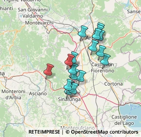 Mappa 52048 Monte San Savino AR, Italia (11.38118)