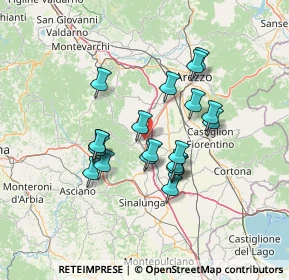 Mappa 52048 Monte San Savino AR, Italia (11.9205)