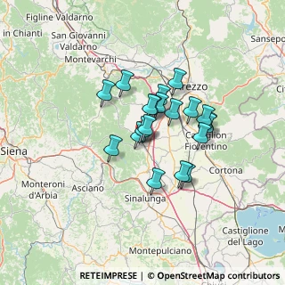 Mappa Via Aretina, 52048 Monte San Savino AR, Italia (9.985)