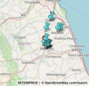 Mappa Località Valle Cascia, 62010 Zona Commerciale Piane di Potenza MC, Italia (7.20154)