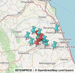Mappa Località Valle Cascia, 62010 Zona Commerciale Piane di Potenza MC, Italia (8.00462)