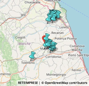 Mappa Località Valle Cascia, 62010 Zona Commerciale Piane di Potenza MC, Italia (12.936)