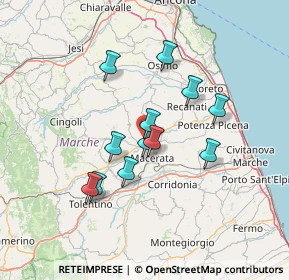 Mappa Località Valle Cascia, 62010 Zona Commerciale Piane di Potenza MC, Italia (11.75667)