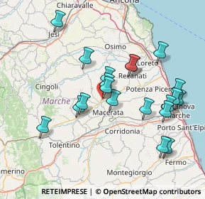 Mappa Località Valle Cascia, 62010 Zona Commerciale Piane di Potenza MC, Italia (15.218)