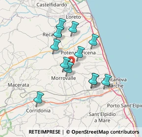 Mappa SP 40, 62010 Morrovalle MC, Italia (6.16333)