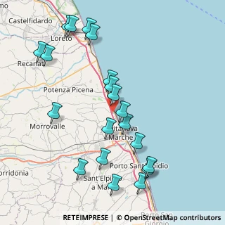 Mappa Via A. Barbarigo, 62012 Civitanova Marche MC, Italia (9.259)