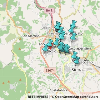 Mappa Via A. Gallerani, 53100 Siena SI, Italia (1.456)