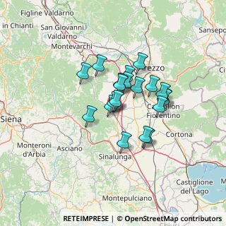 Mappa Via della Stazione, 52048 Monte San Savino AR, Italia (10.0495)