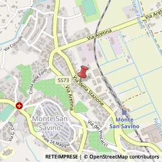 Mappa Via della Stazione, 57, 52048 Monte San Savino, Arezzo (Toscana)
