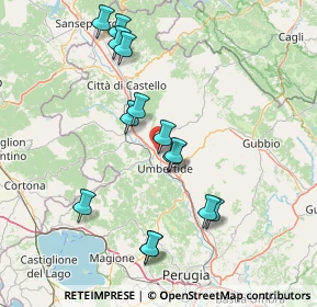 Mappa Zona Industriale Santa Maria di Sette, 06019 Umbertide PG, Italia (15.53714)