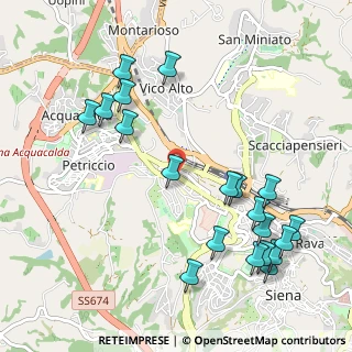 Mappa Via Palestro, 53100 Siena SI, Italia (1.249)