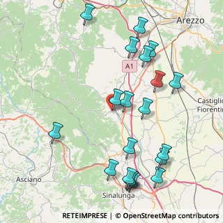 Mappa Via della Pace, 52048 Monte San Savino AR, Italia (9.9055)