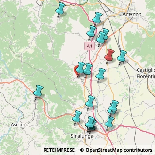 Mappa Via della Riconoscenza, 52048 Monte San Savino AR, Italia (9.873)