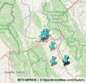 Mappa Via Fratelli Latini, 60044 Fabriano AN, Italia (7.30333)