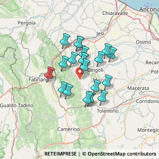 Mappa San Severino Marche, 62021 Apiro MC, Italia (10.756)