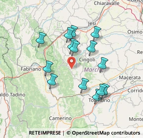 Mappa San Severino Marche, 62021 Apiro MC, Italia (13.39929)