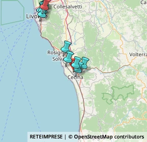 Mappa Via Pisana Livornese, 57023 Cecina LI, Italia (16.91909)