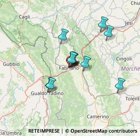 Mappa Via la Spina, 60044 Fabriano AN, Italia (9.82167)