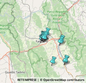 Mappa Via la Spina, 60044 Fabriano AN, Italia (3.57067)