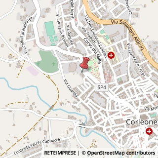 Mappa Via Santa Lucia, 6, 90034 Corleone, Palermo (Sicilia)