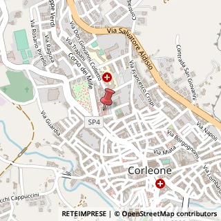Mappa Piazza Falcone Giovanni e Borsellino Paolo, 1, 90034 Corleone, Palermo (Sicilia)