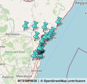 Mappa Via Zoi, 95011 Calatabiano CT, Italia (9.827)