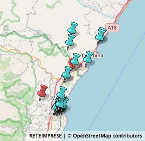 Mappa Via Banco Monteforte, 95011 Calatabiano CT, Italia (8.5055)