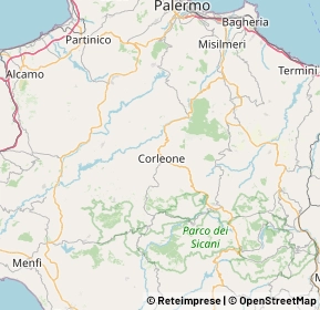 Mappa 90034 Corleone PA, Italia (18.06667)