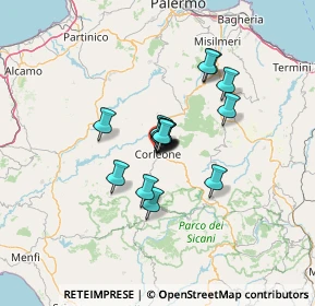 Mappa Via A. Canzoneri, 90034 Corleone PA, Italia (8.97)