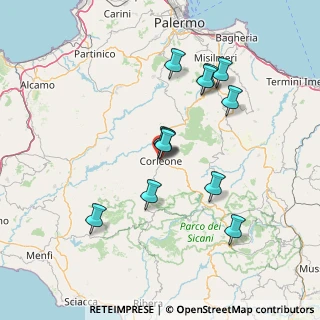 Mappa Via A. Canzoneri, 90034 Corleone PA, Italia (14.83333)