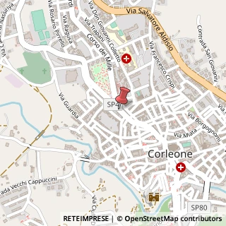 Mappa Via Francesco Bentivegna, 51, 90034 Corleone, Palermo (Sicilia)