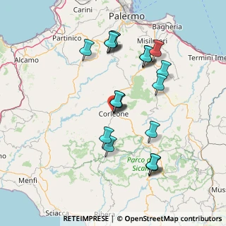 Mappa Via Bentivegna, 90034 Corleone PA, Italia (16.66)