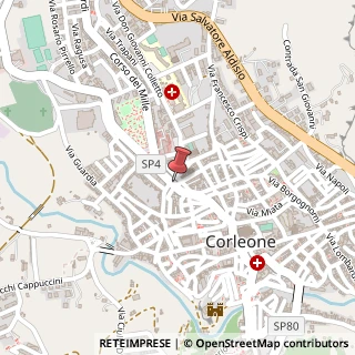 Mappa Via Francesco Bentivegna, 79, 90034 Corleone, Palermo (Sicilia)