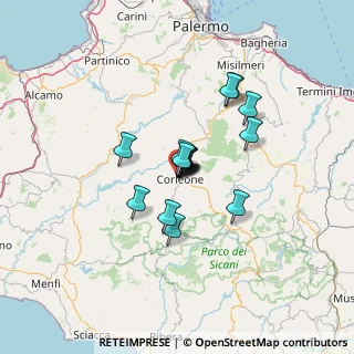 Mappa Via Santa Lucia, 90034 Corleone PA, Italia (9.0975)