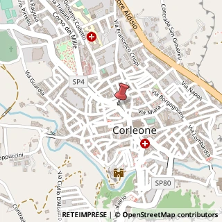Mappa Via Francesco Bentivegna, 98, 90034 Corleone, Palermo (Sicilia)