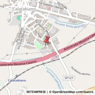Mappa Via della Pace, 4, 95011 Calatabiano, Catania (Sicilia)