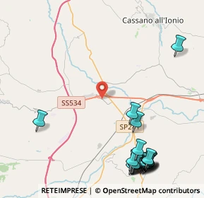 Mappa Zona Ind.le Cammarata, 87019 Spezzano albanese CS, Italia (6.496)