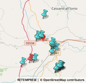 Mappa Zona Ind.le Cammarata, 87019 Spezzano albanese CS, Italia (4.477)